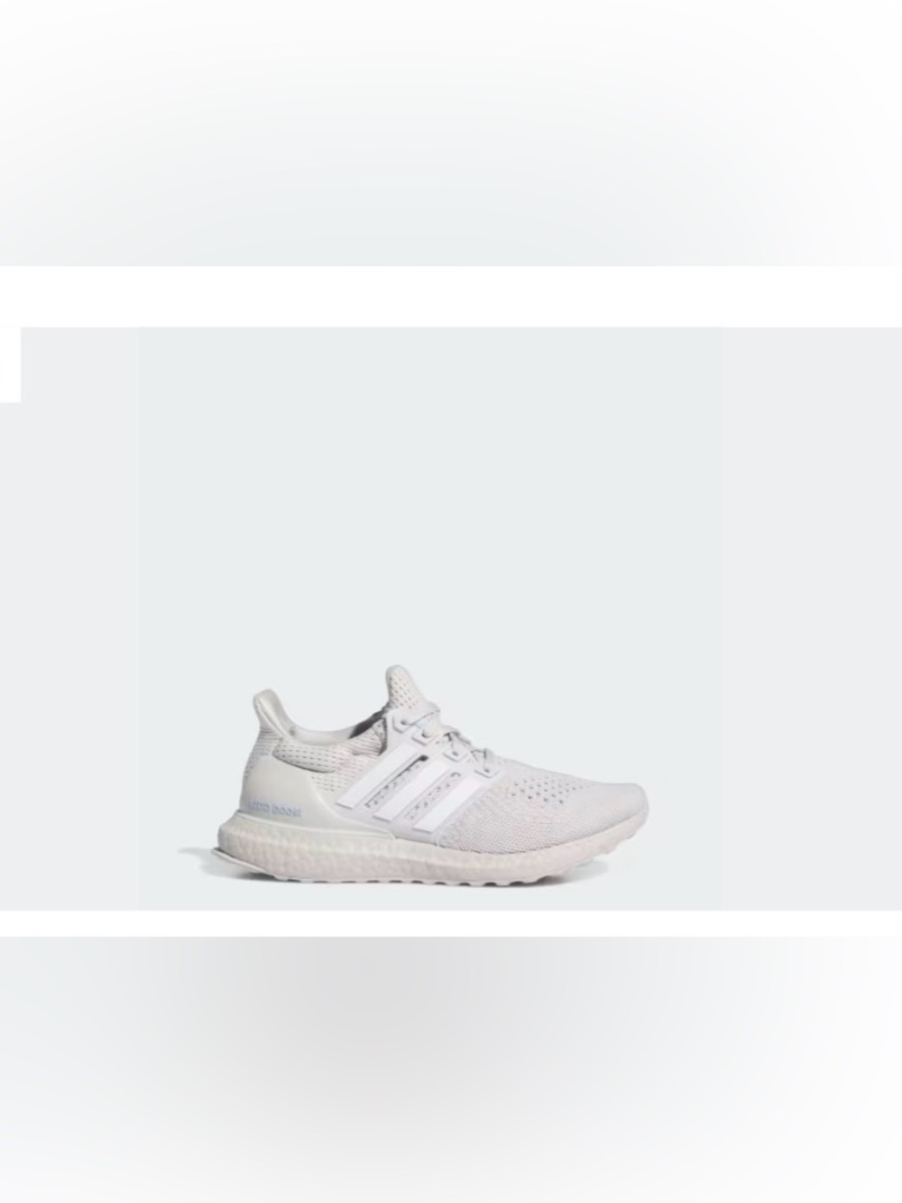 NIB adidas size 9.5 Ultraboost 1.0 W in light gray